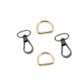 Dongguan Supplier Carabiner Keychain Clip Hook, Gold Swivel Metal Snap Hook for Bag